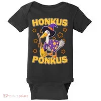 Funny Halloween Honkus Ponkus Duck Baby Bodysuit thumb 0