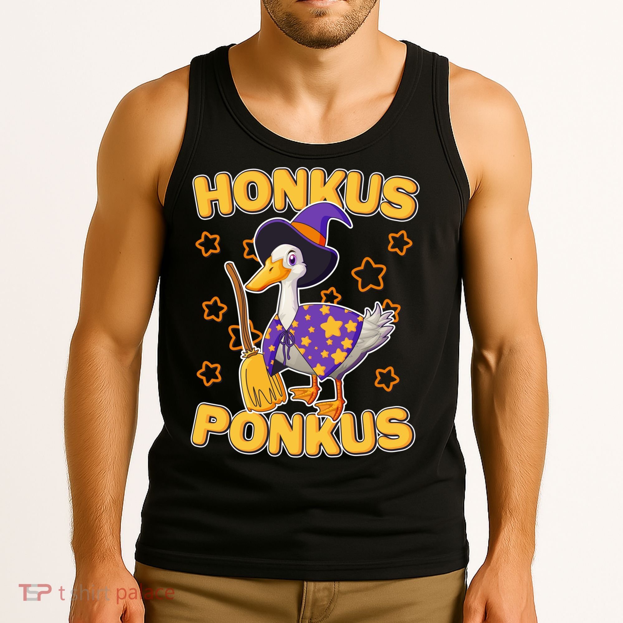 Funny Halloween Honkus Ponkus Duck Tank Top