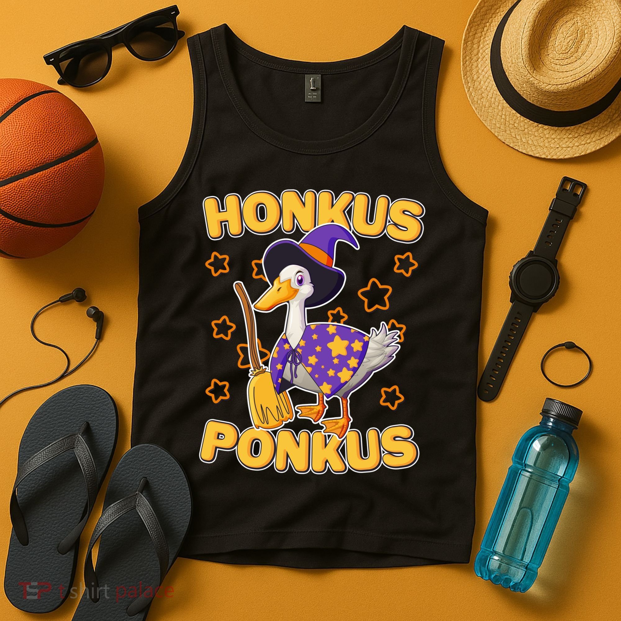 Funny Halloween Honkus Ponkus Duck Tank Top