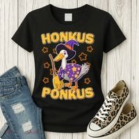 Funny Halloween Honkus Ponkus Duck Women's T-Shirt thumb 3