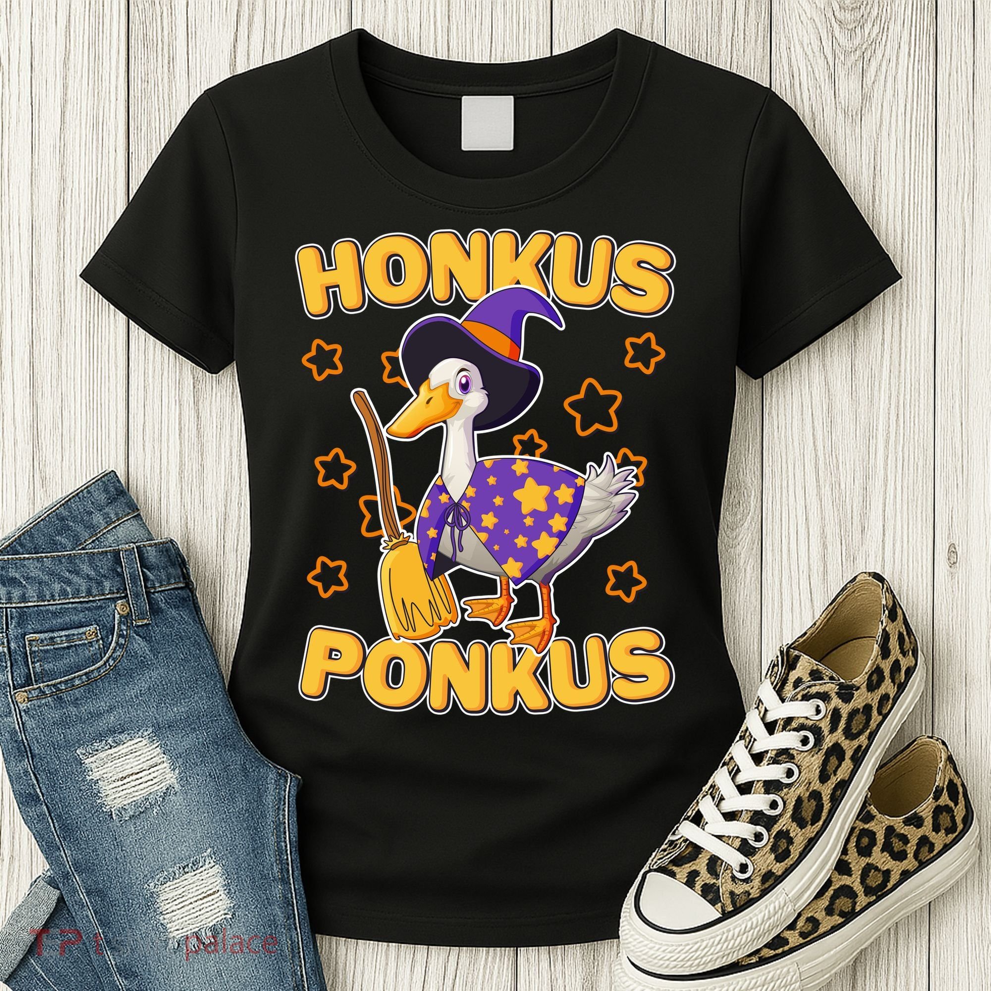 Funny Halloween Honkus Ponkus Duck Women's T-Shirt