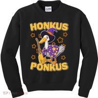 Funny Halloween Honkus Ponkus Duck Kids Sweatshirt thumb 0