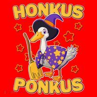 Funny Halloween Honkus Ponkus Duck Santa Hat thumb 1