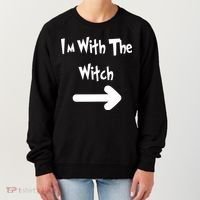 Funny Halloween I'm With The Witch  Women's Sweatshirt thumb 0