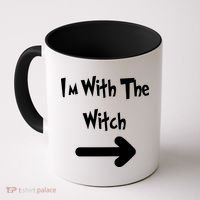 Funny Halloween I'm With The Witch  Coffee Mug thumb 0