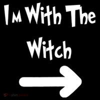 Funny Halloween I'm With The Witch  Coaster thumb 2