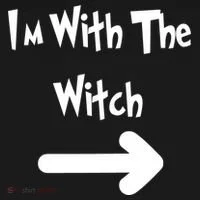 Funny Halloween I'm With The Witch  Women's Hoodie thumb 2