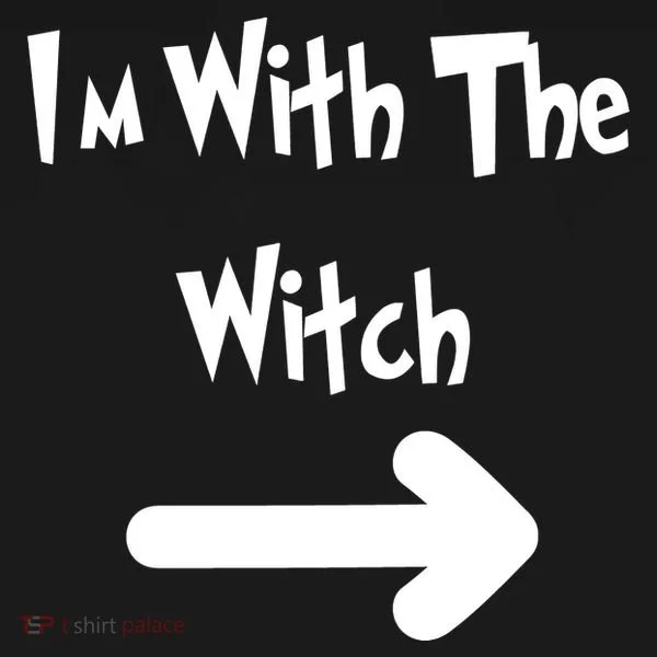 Funny Halloween I'm With The Witch  Baby Bodysuit