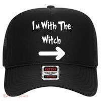 Funny Halloween I'm With The Witch  Hat thumb 0