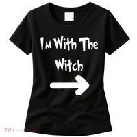 Funny Halloween I'm With The Witch  Women's T-Shirt thumb 0