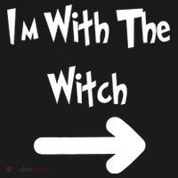 Funny Halloween I'm With The Witch  Women's T-Shirt thumb 6
