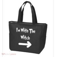 Funny Halloween I'm With The Witch  Tote Bag thumb 3