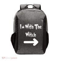Funny Halloween I'm With The Witch  Vector Backpack thumb 0
