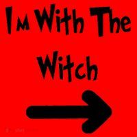 Funny Halloween I'm With The Witch  Santa Hat thumb 1