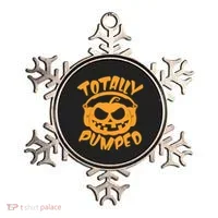 Funny Halloween Totally Pumped Headphones Pumpkin Ornament thumb 0