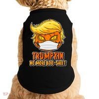 Funny Halloween Trumpkin No More Boo-Sheet Doggie Tank thumb 0