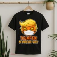 Funny Halloween Trumpkin No More Boo-Sheet T-Shirt thumb 2