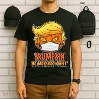 Funny Halloween Trumpkin No More Boo-Sheet T-Shirt thumb 6