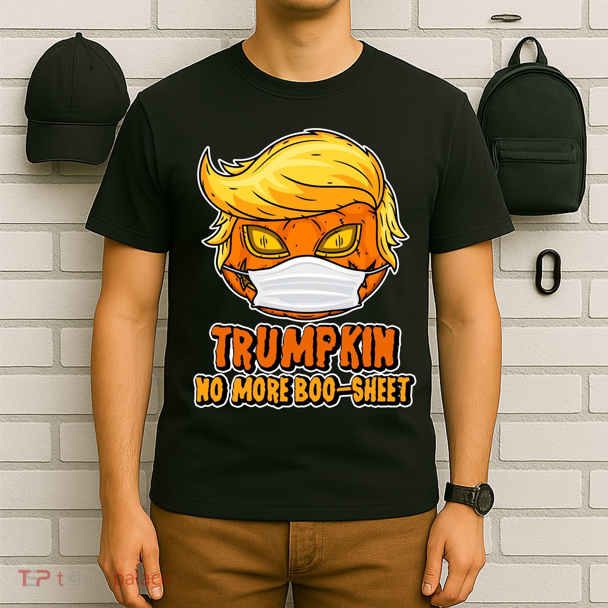 Funny Halloween Trumpkin No More Boo-Sheet T-Shirt