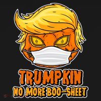 Funny Halloween Trumpkin No More Boo-Sheet Button thumb 1