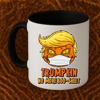 Funny Halloween Trumpkin No More Boo-Sheet Coffee Mug thumb 2