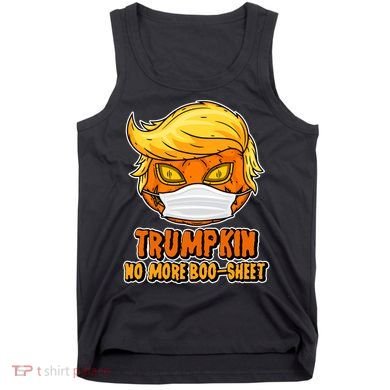 Funny Halloween Trumpkin No More Boo-Sheet Tank Top