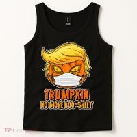 Funny Halloween Trumpkin No More Boo-Sheet Tank Top thumb 2