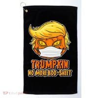 Funny Halloween Trumpkin No More Boo-Sheet Golf Towel thumb 0