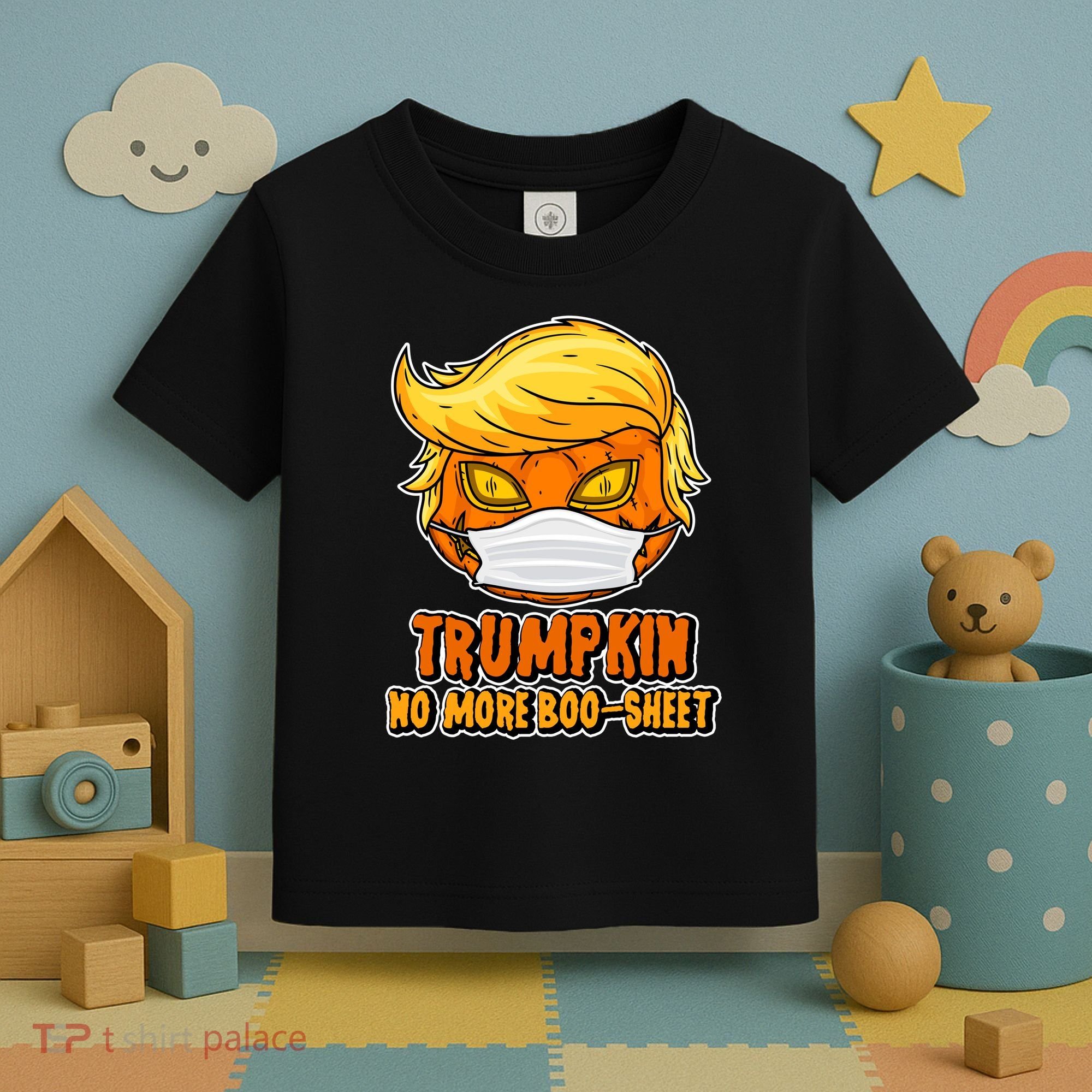 Funny Halloween Trumpkin No More Boo-Sheet Toddler T-Shirt