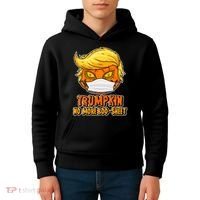Funny Halloween Trumpkin No More Boo-Sheet Kids Hoodie thumb 4