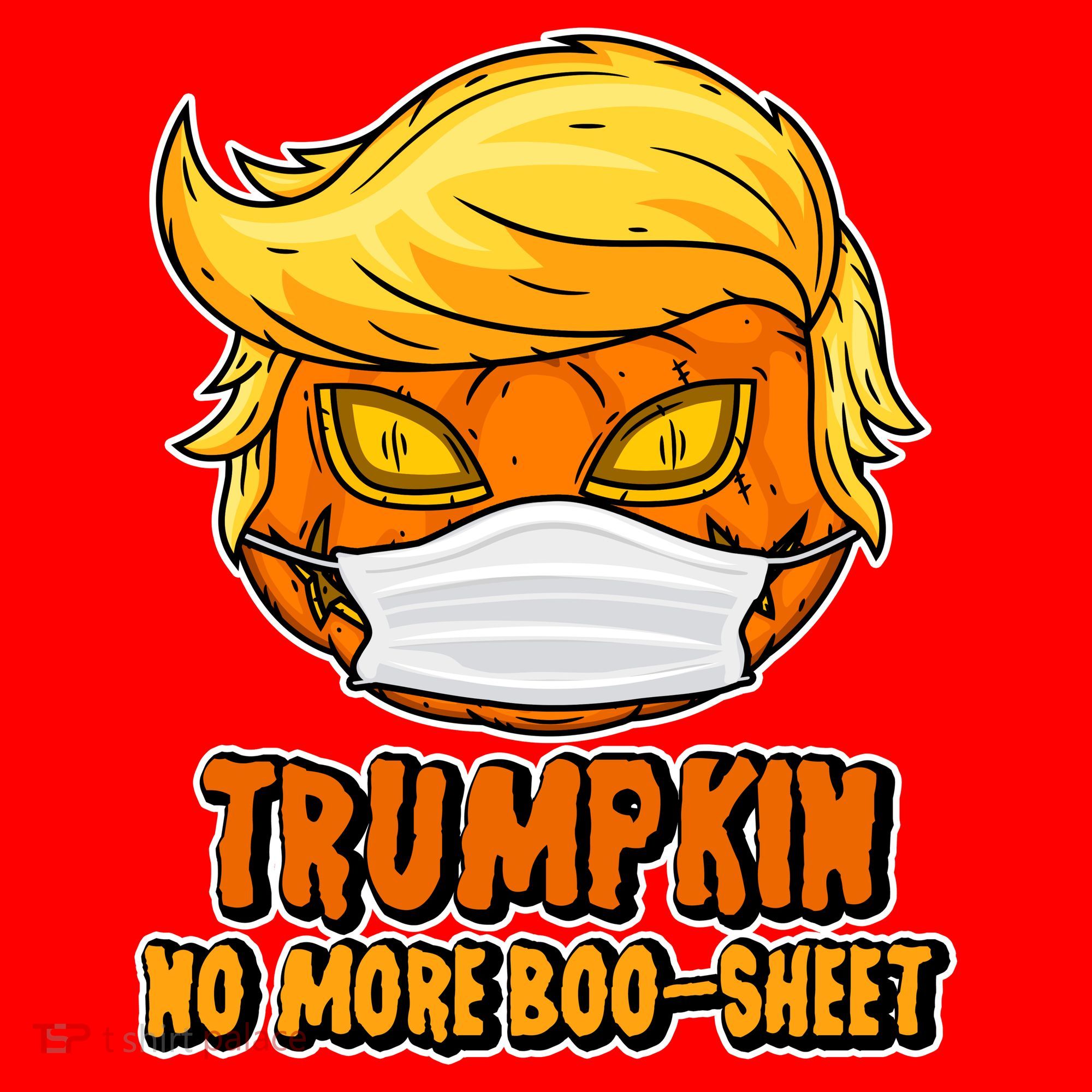 Funny Halloween Trumpkin No More Boo-Sheet Santa Hat