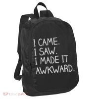 Funny Hand Written - I Came. I Saw. I Made It Awkward. Port Authority Crush Ripstop Backpack thumb 0