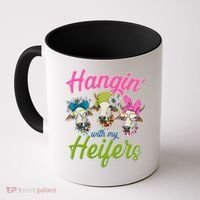 Funny Hangin' With My Heifers Cows Coffee Mug thumb 0