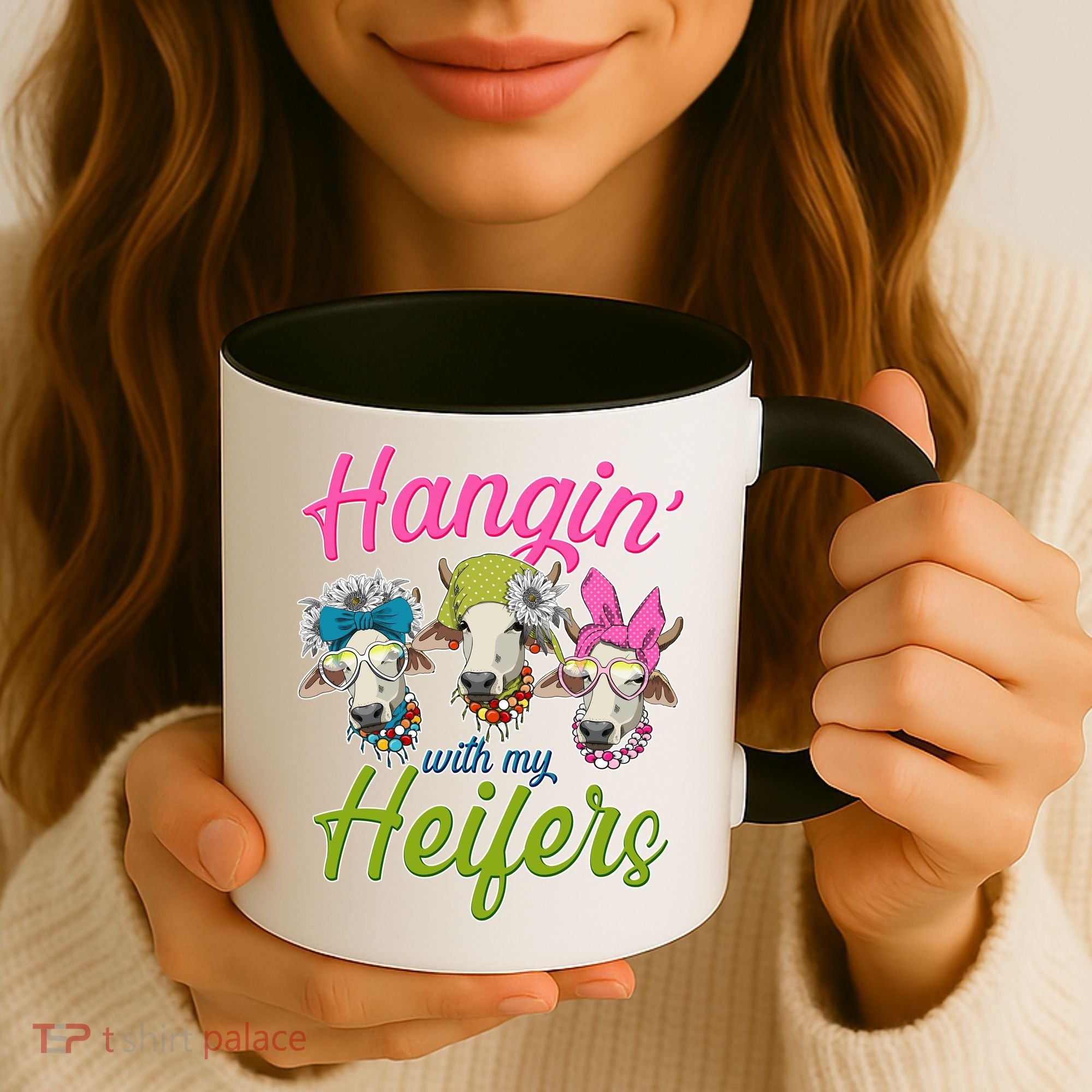 Funny Hangin' With My Heifers Cows Coffee Mug