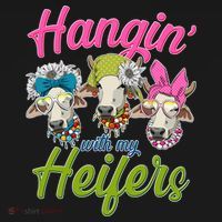 Funny Hangin' With My Heifers Cows Ornament thumb 1