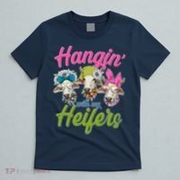 Funny Hangin' With My Heifers Cows T-Shirt thumb 5