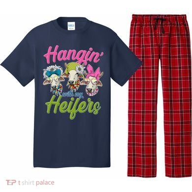 Funny Hangin' With My Heifers Cows Pajama Set
