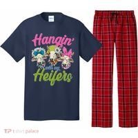 Funny Hangin' With My Heifers Cows Pajama Set thumb 0