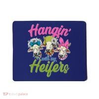 Funny Hangin' With My Heifers Cows Mousepad thumb 0