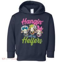 Funny Hangin' With My Heifers Cows Toddler Hoodie thumb 0
