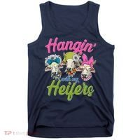 Funny Hangin' With My Heifers Cows Tank Top thumb 0