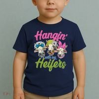 Funny Hangin' With My Heifers Cows Toddler T-Shirt thumb 2