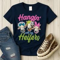 Funny Hangin' With My Heifers Cows Women's T-Shirt thumb 3