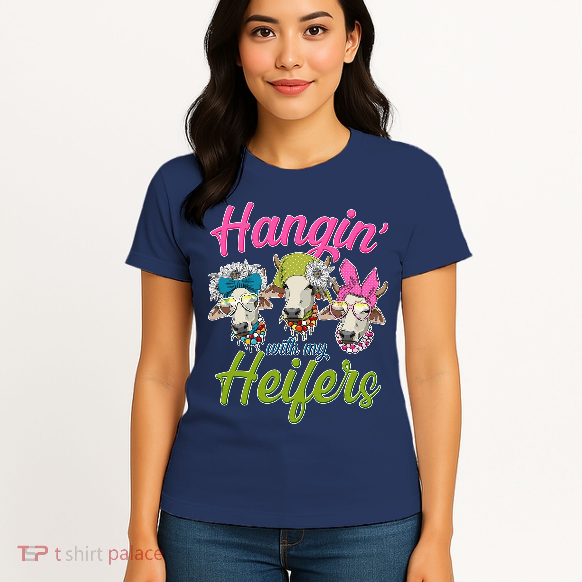 Funny Hangin' With My Heifers Cows Women's T-Shirt