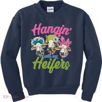 Funny Hangin' With My Heifers Cows Kids Sweatshirt thumb 0