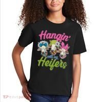 Funny Hangin' With My Heifers Cows Kids T-Shirt thumb 2