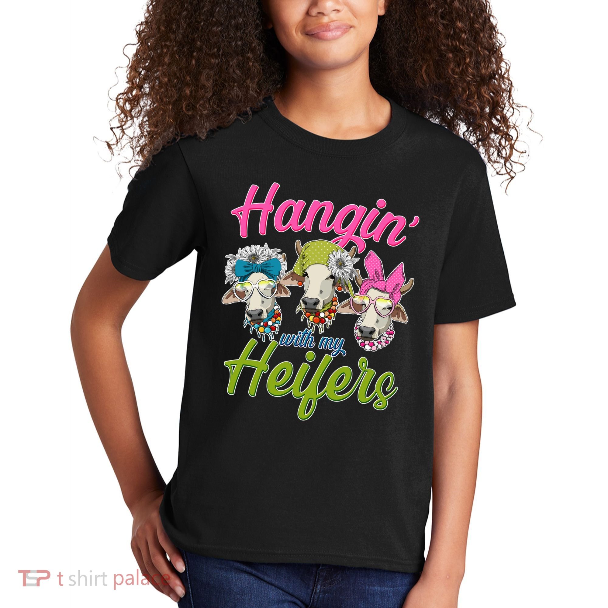 Funny Hangin' With My Heifers Cows Kids T-Shirt