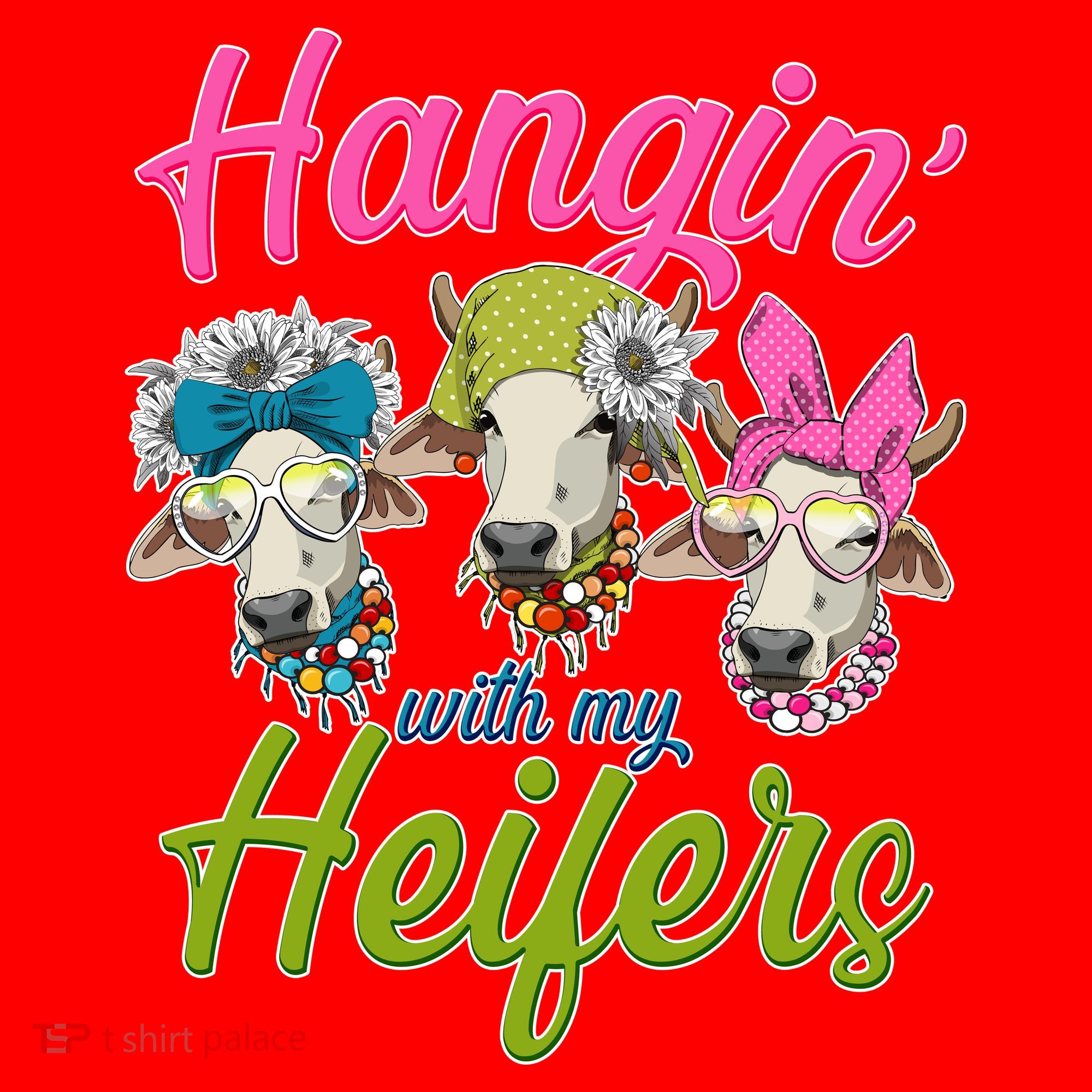 Funny Hangin' With My Heifers Cows Santa Hat
