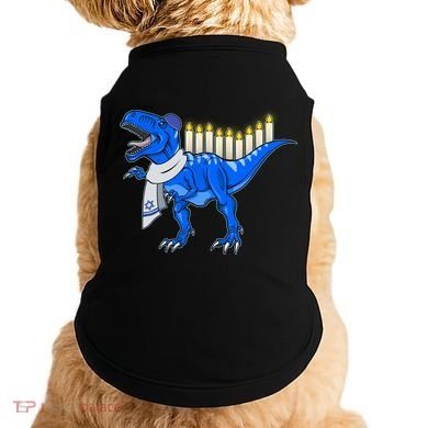Funny Hanukah Menorasaurus T-Rex Dinosaur Doggie Tank