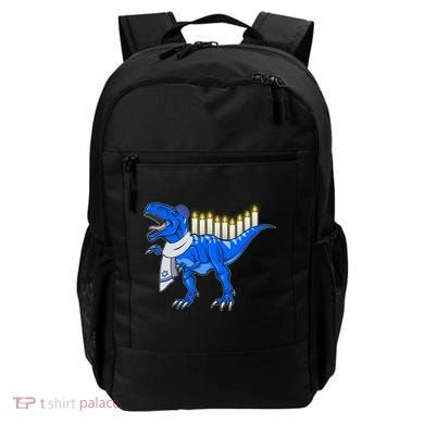 Funny Hanukah Menorasaurus T-Rex Dinosaur Backpack
